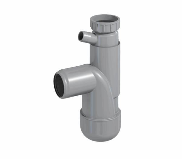 Flexloc Basic 1-bowl, slip nut 1½"