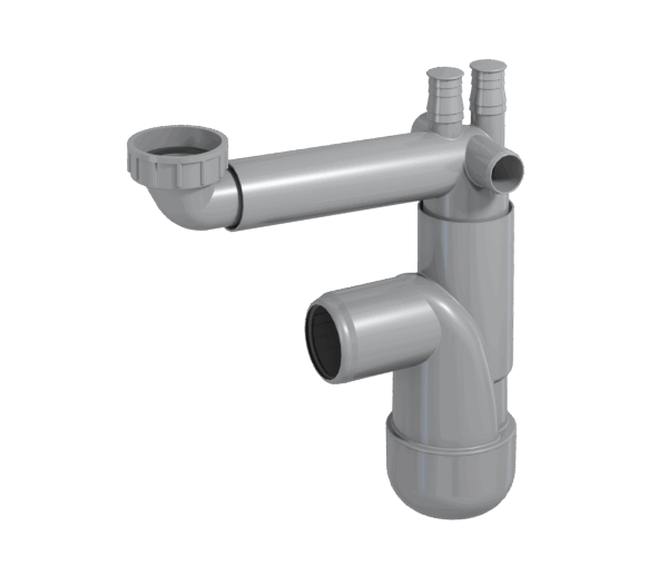Flexloc 1-bowl, slip nut 1½"