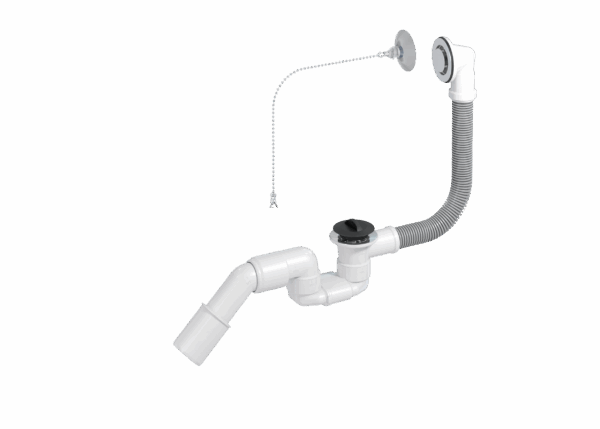 Bathloc, low with rubber plug