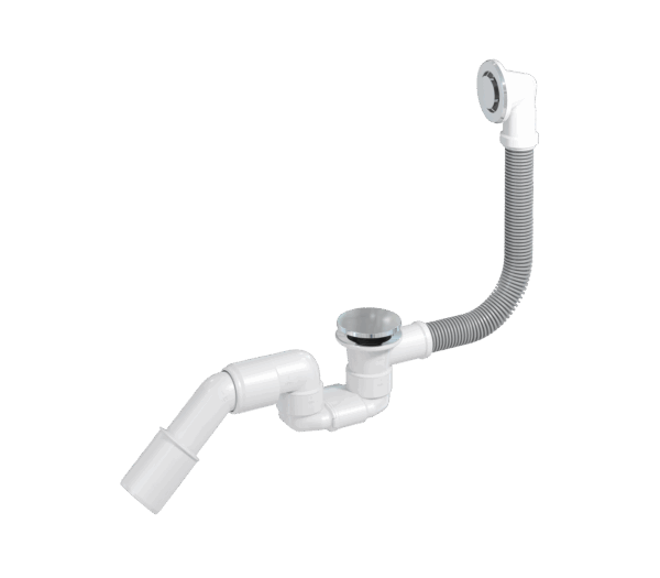 Bathloc, high with stainless steel pop-up plug