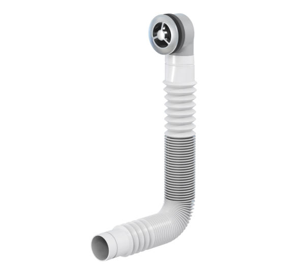 Overflow kit M28 with flexible outlet pipe