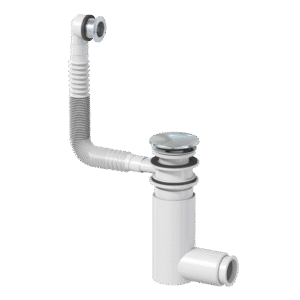 EasyClean™ Stainless Steel (polished), with spacer and M28 (Ø30) overflow