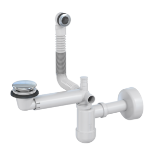 Preloc space saving, chromed ABS pop-up plug,  two screw length