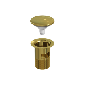 EasyClean pop-up waste kit, gold