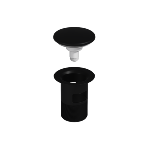 EasyClean, pop-up waste kit, matte black
