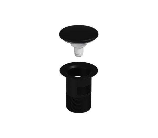 EasyClean, pop-up waste kit, matte black