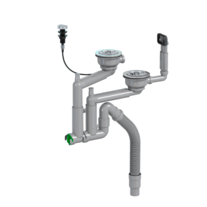 Smartloc 2-bowl 114 mm strainers, remote