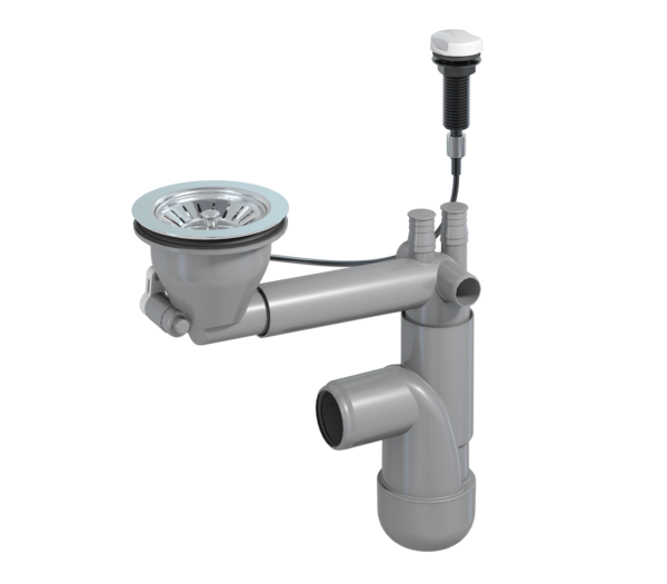 Flexloc 1-bowl, 114 mm strainer with remote