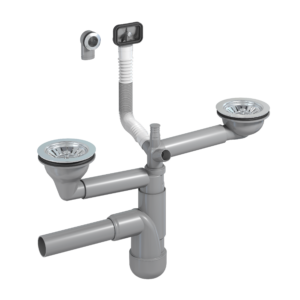 Flexloc 2-bowls, 114 mm strainers