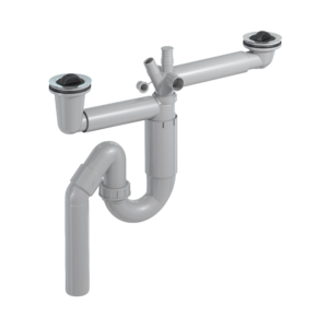 P-loc 2-bowl, 70 mm strainers.