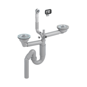P-loc 2-bowl with 114 mm strainers