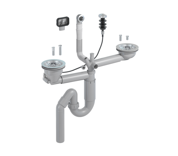 P-loc 2-bowl 114 mm strainers