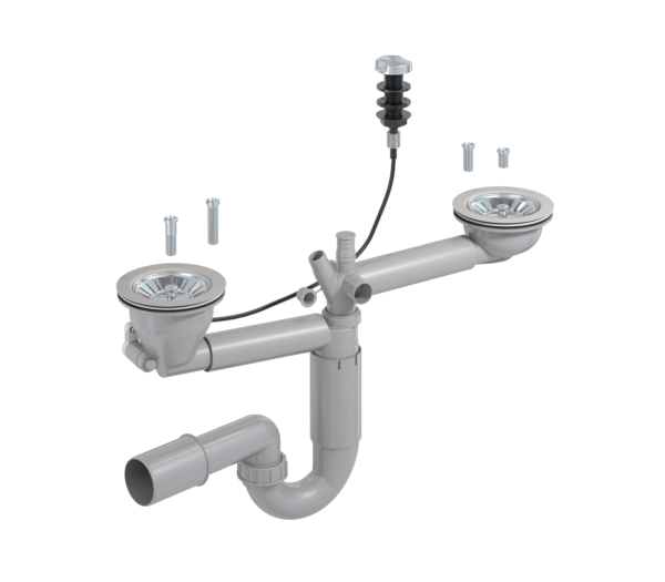 P-loc 2-bowl, 114 mm stariners with remote